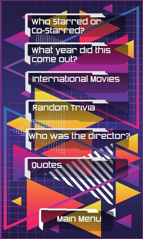 SGT Dernars 80s Action Movie Trivia screenshot 2