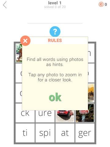 1 Pic 1 Clue: Word Search Game screenshot 4