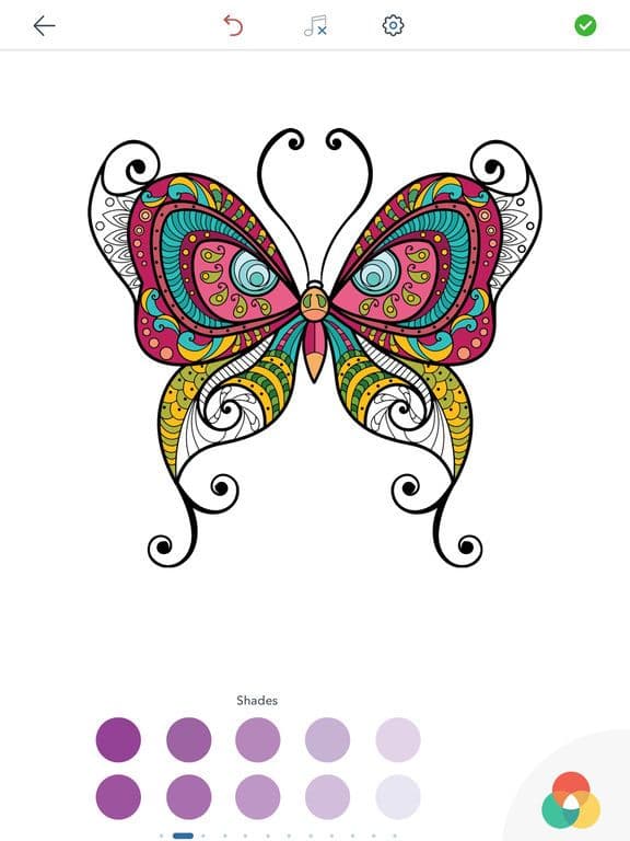 Adult Butterfly Coloring Book screenshot 5