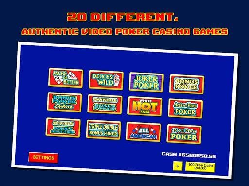 Video Poker - Free Poker Games screenshot 4