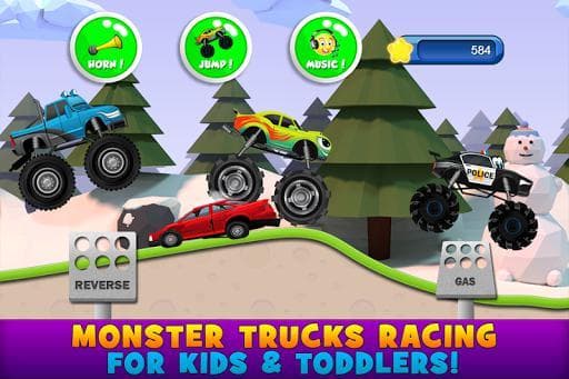 Monster Trucks Game for Kids 2 screenshot 2