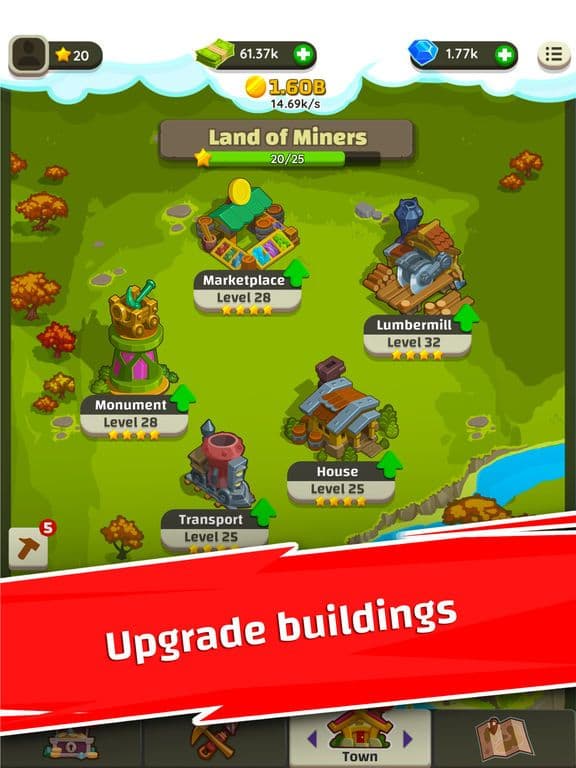 Power Miners: Merge & Build screenshot 5