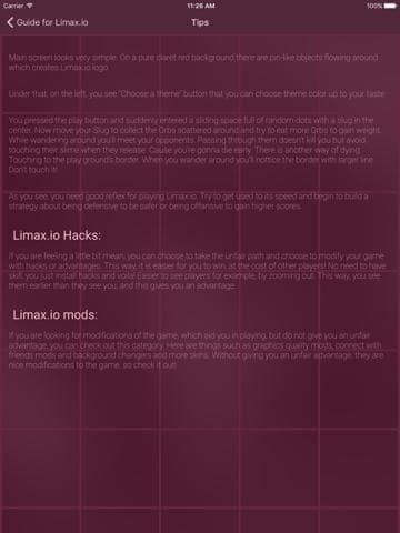 Guide for Limax.io screenshot 3