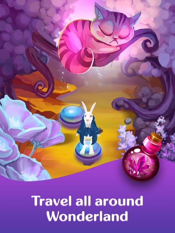 Alice in Wonderland AR match-3 screenshot 2