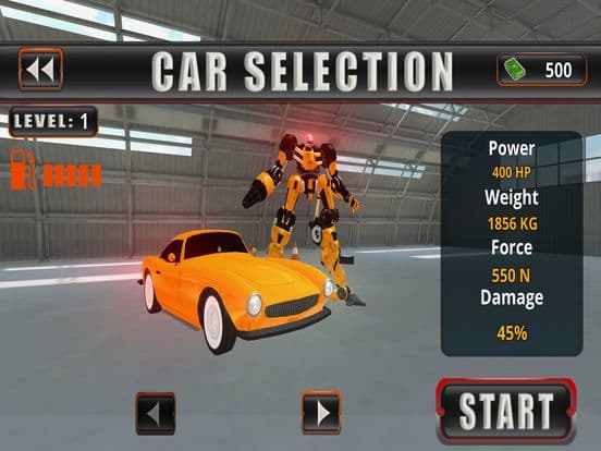 Classic Car Robot Transformation – Metal Battle screenshot 4