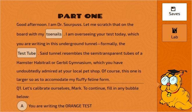 Dr. Sourpuss Is Not A Choice-Based Game screenshot 2