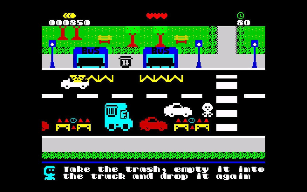 TRASHMAN Crisis Time ZX Spectrum 48/128k screenshot 2