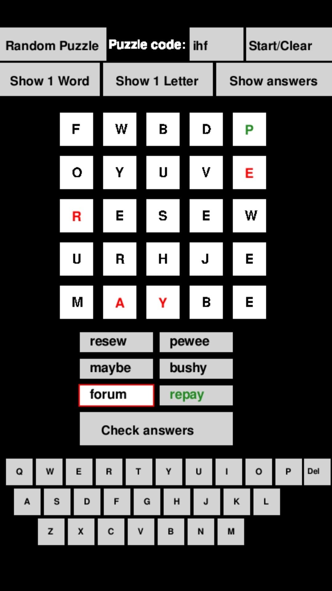 Wordfive screenshot 4