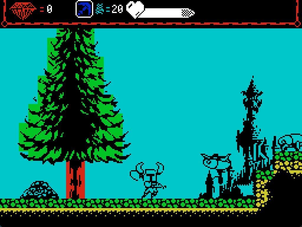 Shovel Knight: Zx spectrum Demake prototype screenshot 2