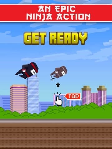 Jumpy Spring Ninja - jump, dodge, & circle! screenshot 3