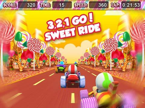 Candy Kart Racing 3D Lite - Speed Past the Opposition Edition! screenshot 3