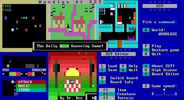 Wordles of ZZT screenshot 2