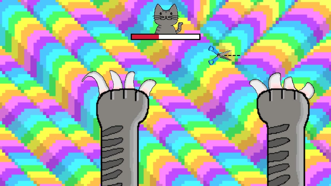 Cut kittens nails (they have it too large)
