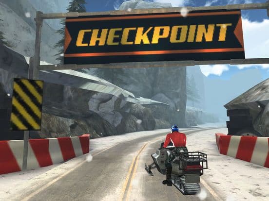 Arctic Snowmobile Racing - 3D eXtreme Winter Ice Trails Driving Edition Free screenshot 2
