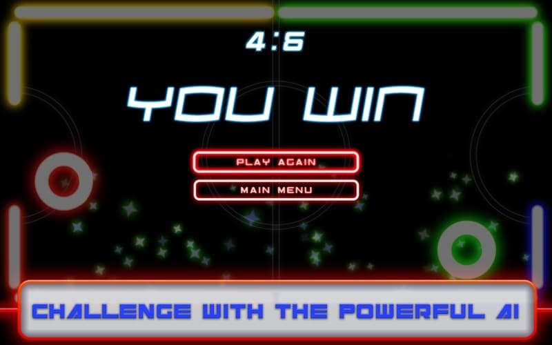Glow Air Hockey screenshot 5