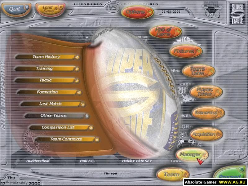 Super League Championship Rugby Manager screenshot 3