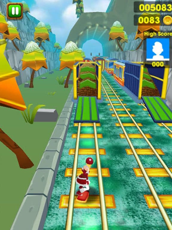 Christmas Run - Snow Princess Train Surfers screenshot 3
