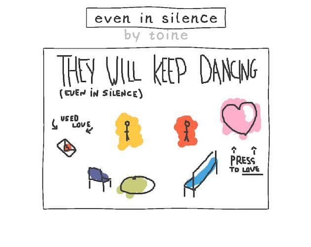 even in silence