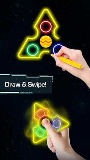 Draw Finger Spinner screenshot 2