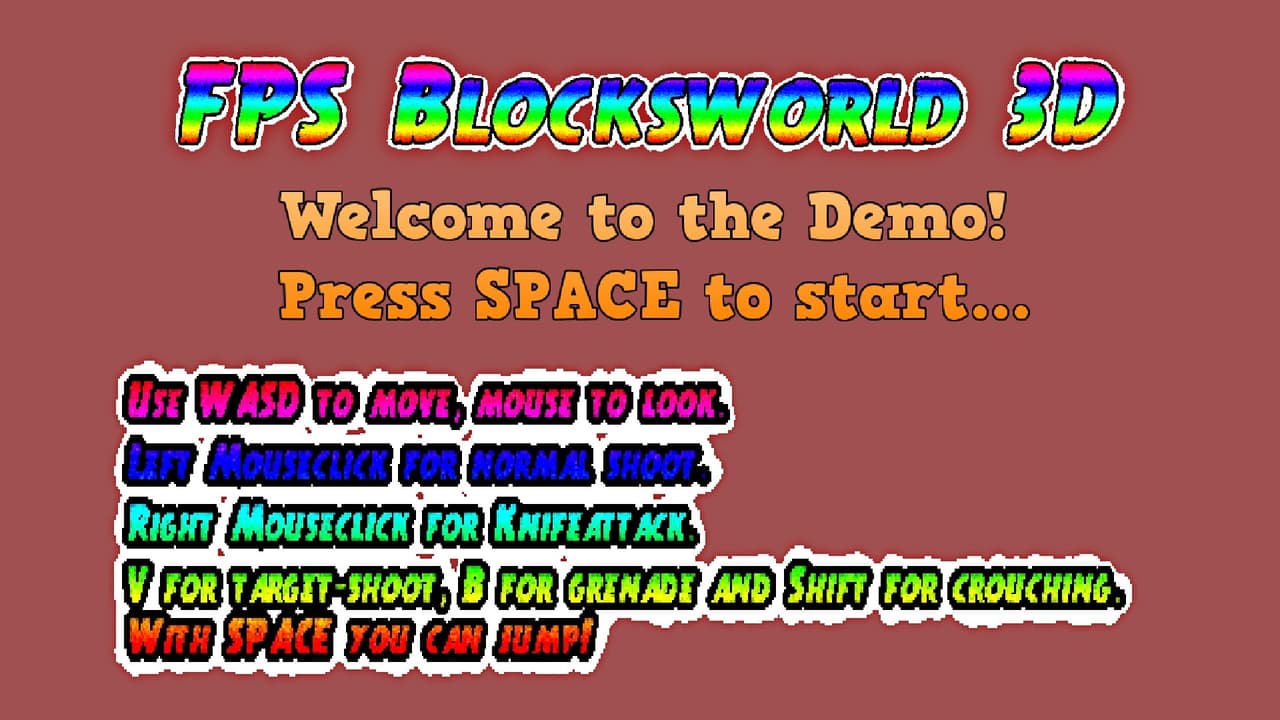 FPS Blocksworld 3D demo screenshot 2