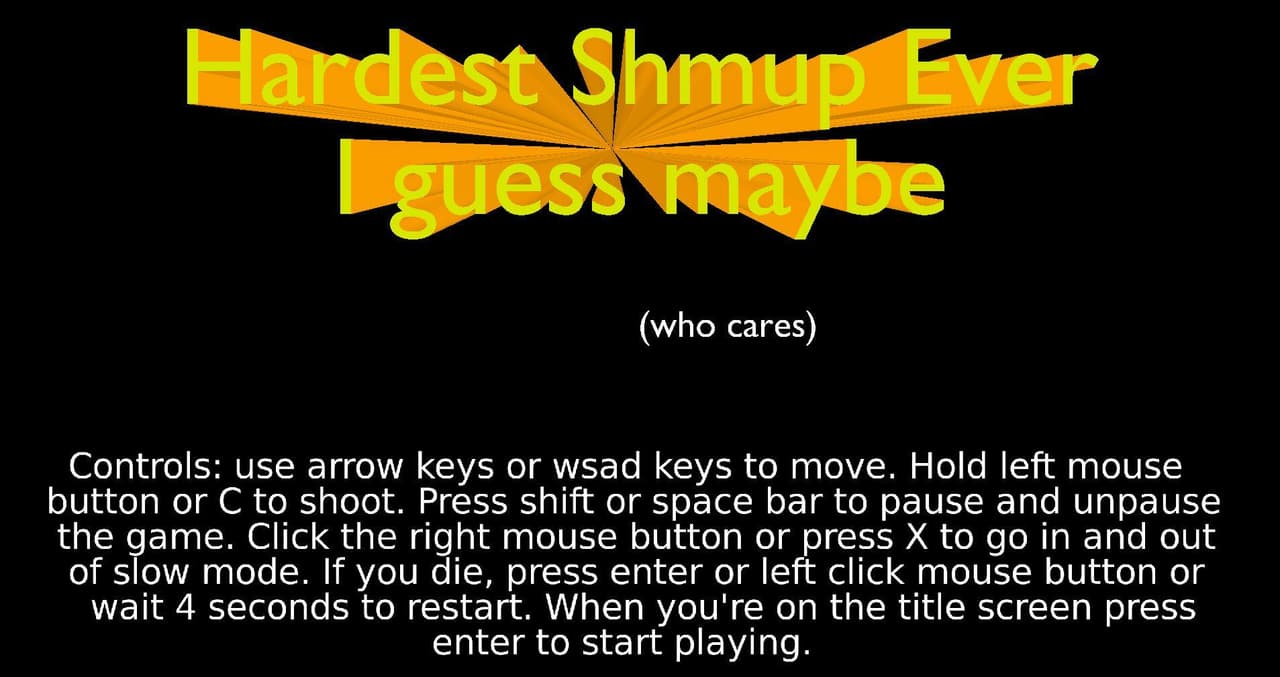 Hardest Shmup Ever I guess maybe screenshot 2