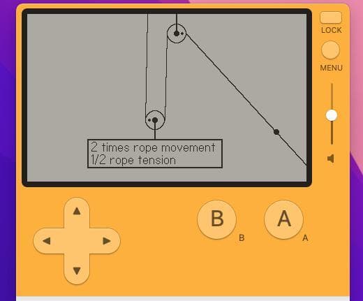 Pulley Simulation for Playdate