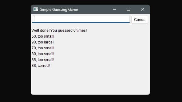Nim Simple Guessing Game