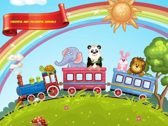 Animals Train for Toddlers Fun screenshot 5