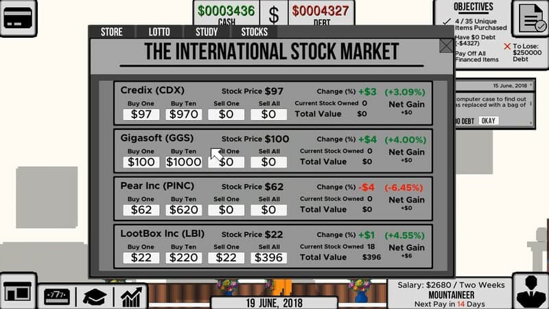 Life and Debt: A Real Life Simulator (itch) screenshot 5
