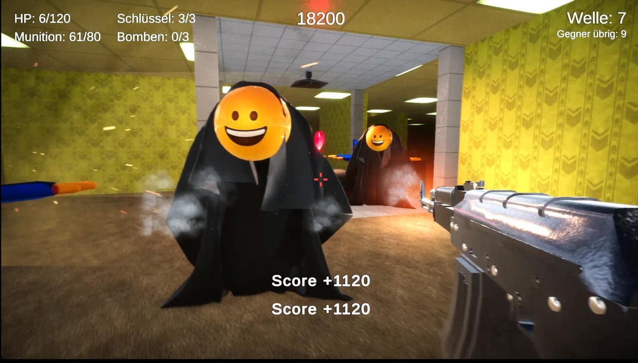 Emoji Backrooms (Spiel für Sev) screenshot 2