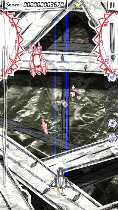 Shock-X. - Space shooter wars paper screenshot 5