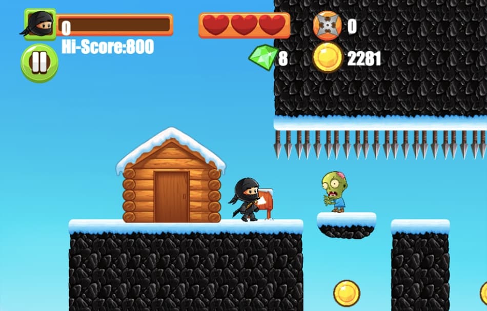Ninja Kid vs Zombies screenshot 3