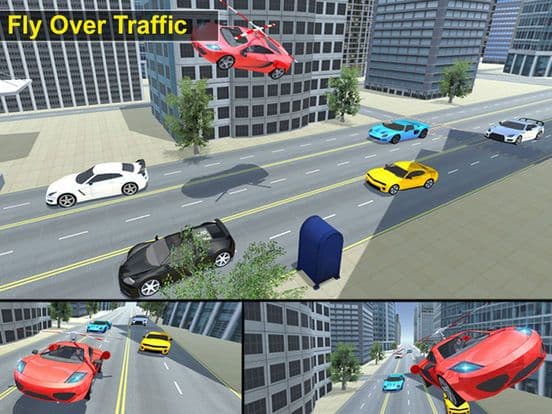 Flying Helicopter Car: Futuristic Autopilot Flight screenshot 5