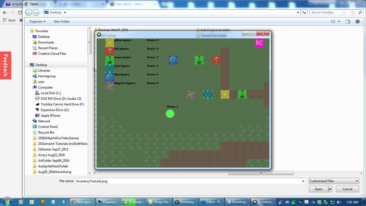 InventoryTutorial screenshot 3