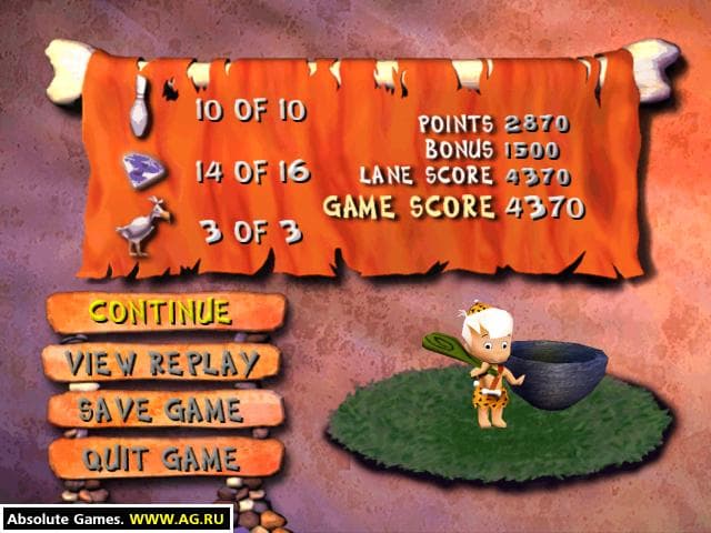 The Flintstones Bedrock Bowling screenshot 5