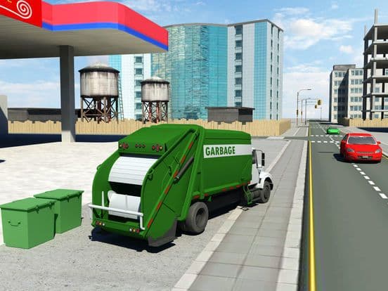 Garbage Truck Driving parking 3d simulator Game screenshot 4