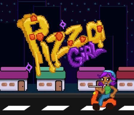 Pizza Girl Arcade Delivery
