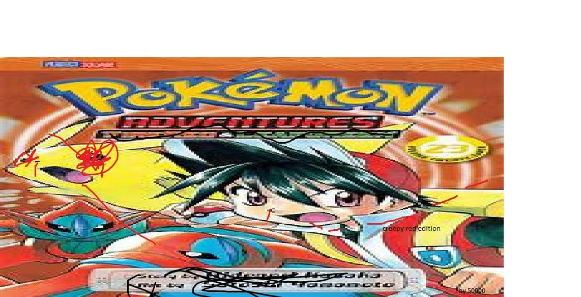 pokemon adventures creepy red edition