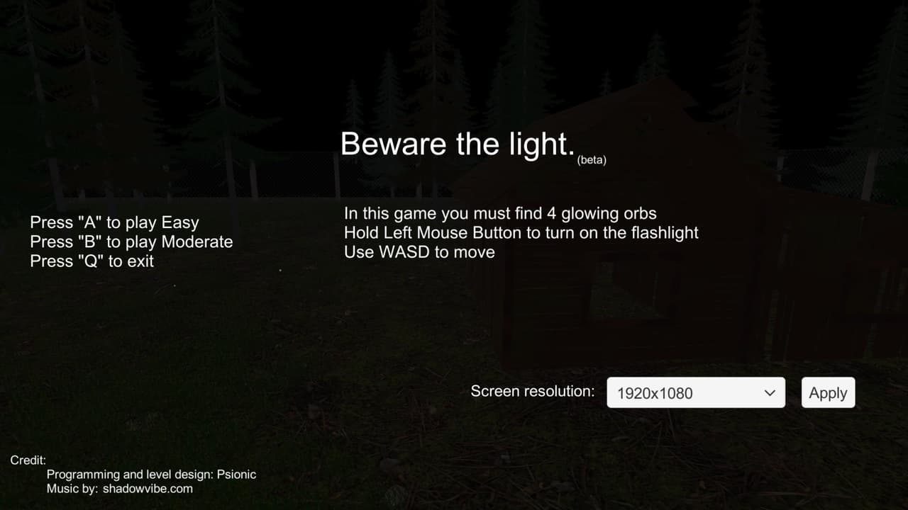 Beware the light. screenshot 2