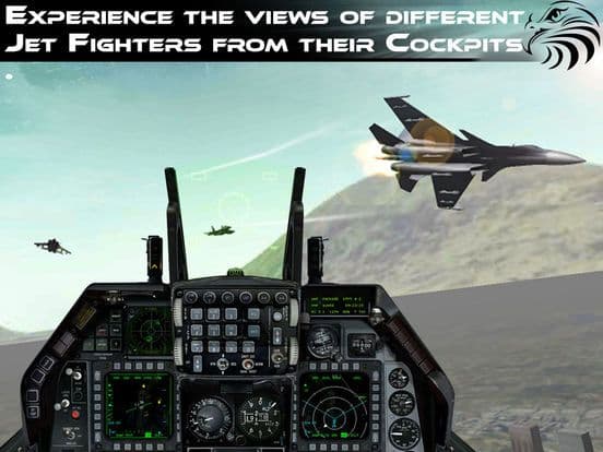 Jet Fighter Dogfight Chase - Hybrid Flight Simulation and Action game 2016 screenshot 4
