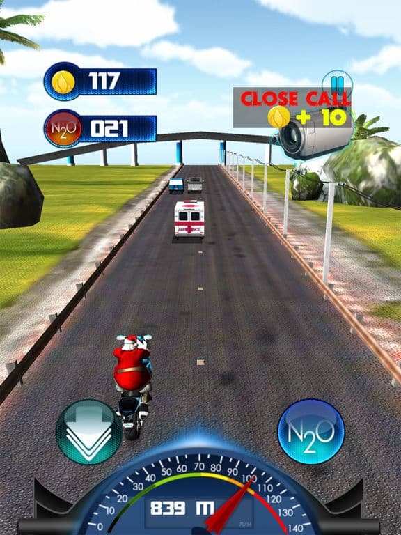 Santa Motorbike Racer Pro screenshot 5