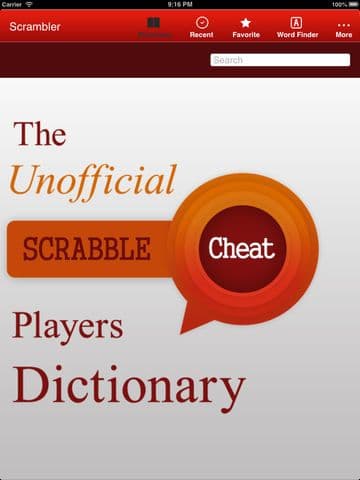 Scrambler - Ultimate Word Helper for SCRABBLE , Words with Friends and Wordfeud crossword games screenshot 2