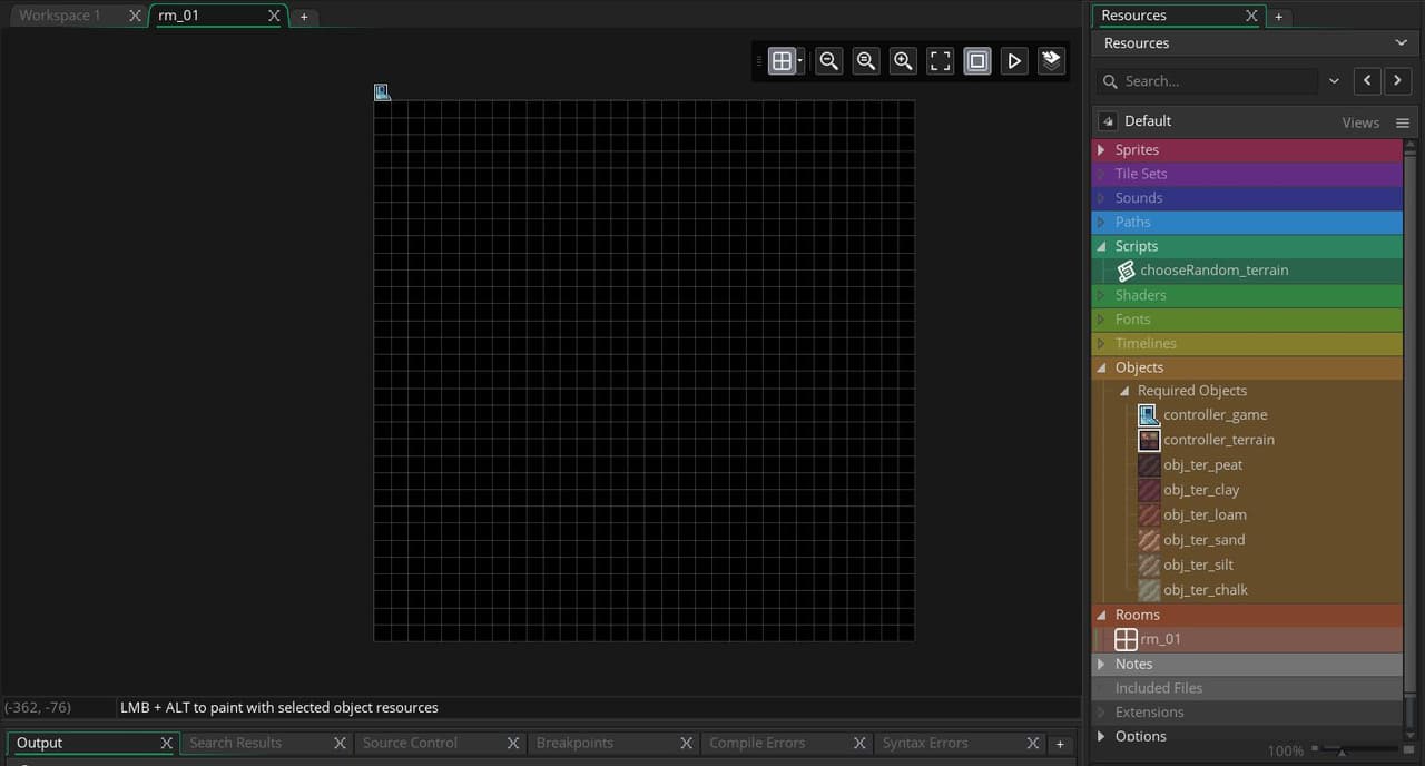 [Code][GMS2]Basic Terrain Generation