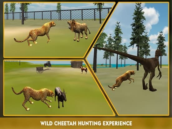 Wildlife cheetah Attack simulator 3D – Chase the wild animals, hunt them in this safari adventure screenshot 3