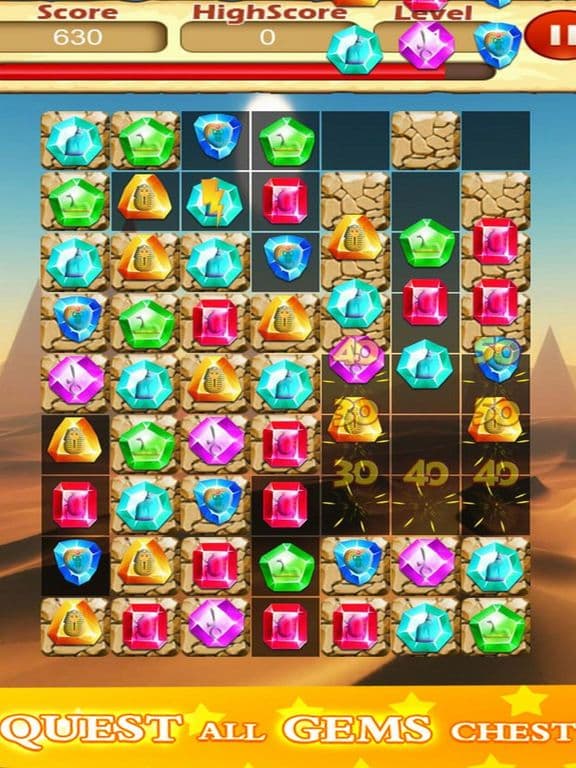 Treasure Jewels: Match 3 Legen screenshot 3