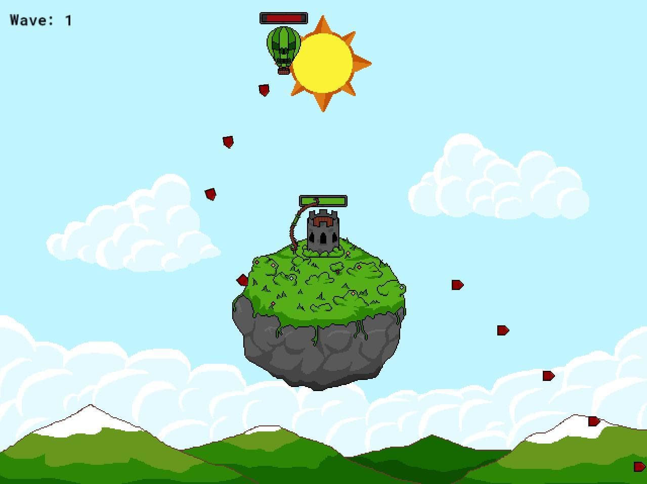 Tower on a floating rock screenshot 2