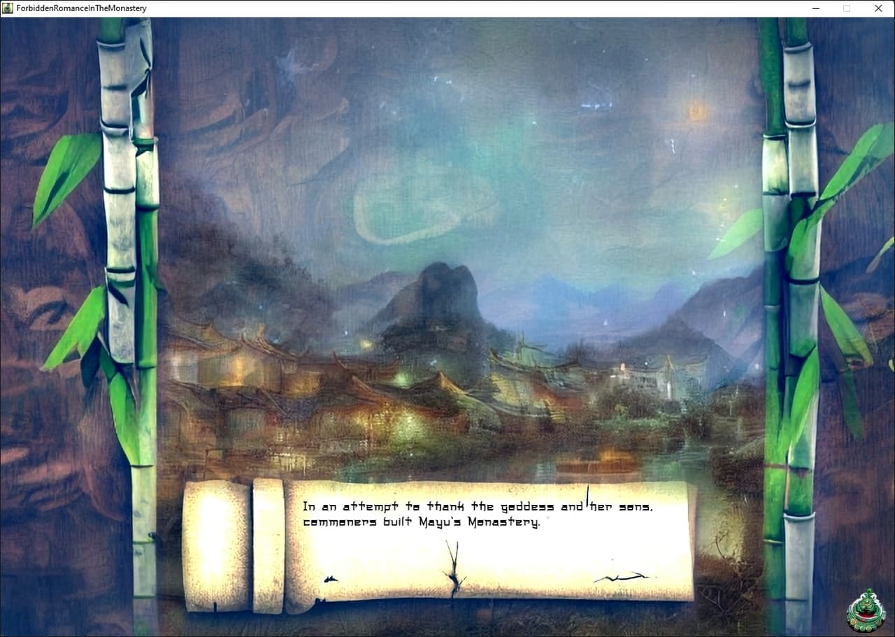 Forbidden Romance at the Monastery (Gay Romance Visual Novel) screenshot 2