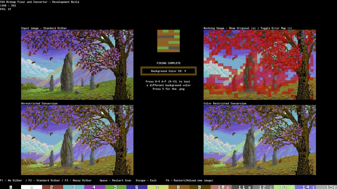 C64 Bitmap Convertor and Fixer - V07 screenshot 2