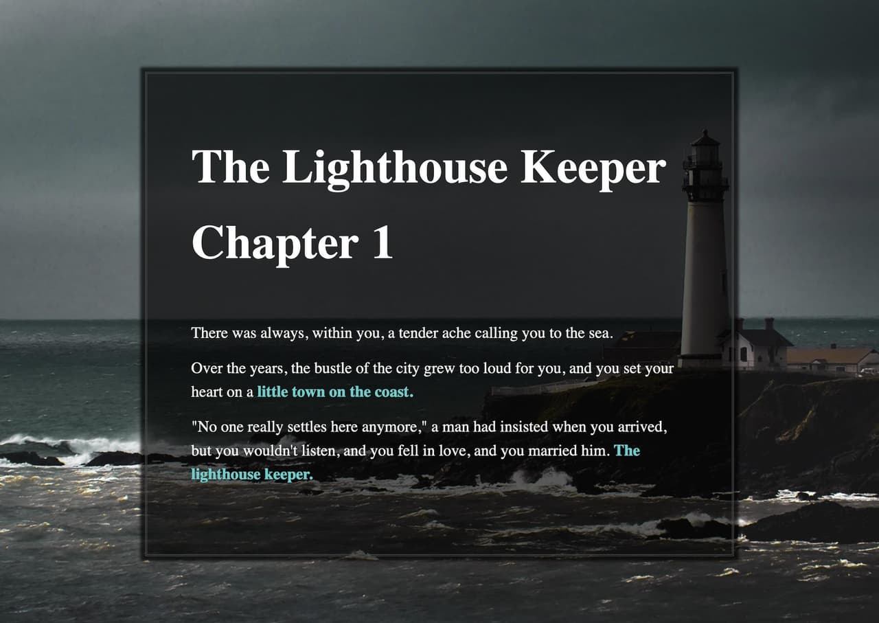 The Lighthouse Keeper - Chapter 1 screenshot 2