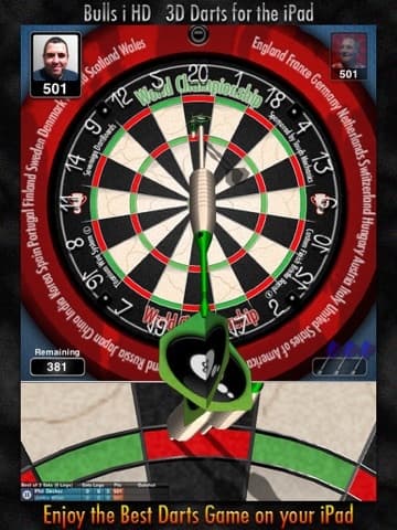 Bulls i 3D Darts HD screenshot 2